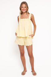 Lillian Short Set - Yellow
