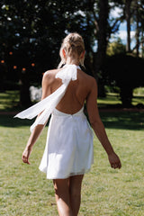 Anya Tulle Mini Dress - White