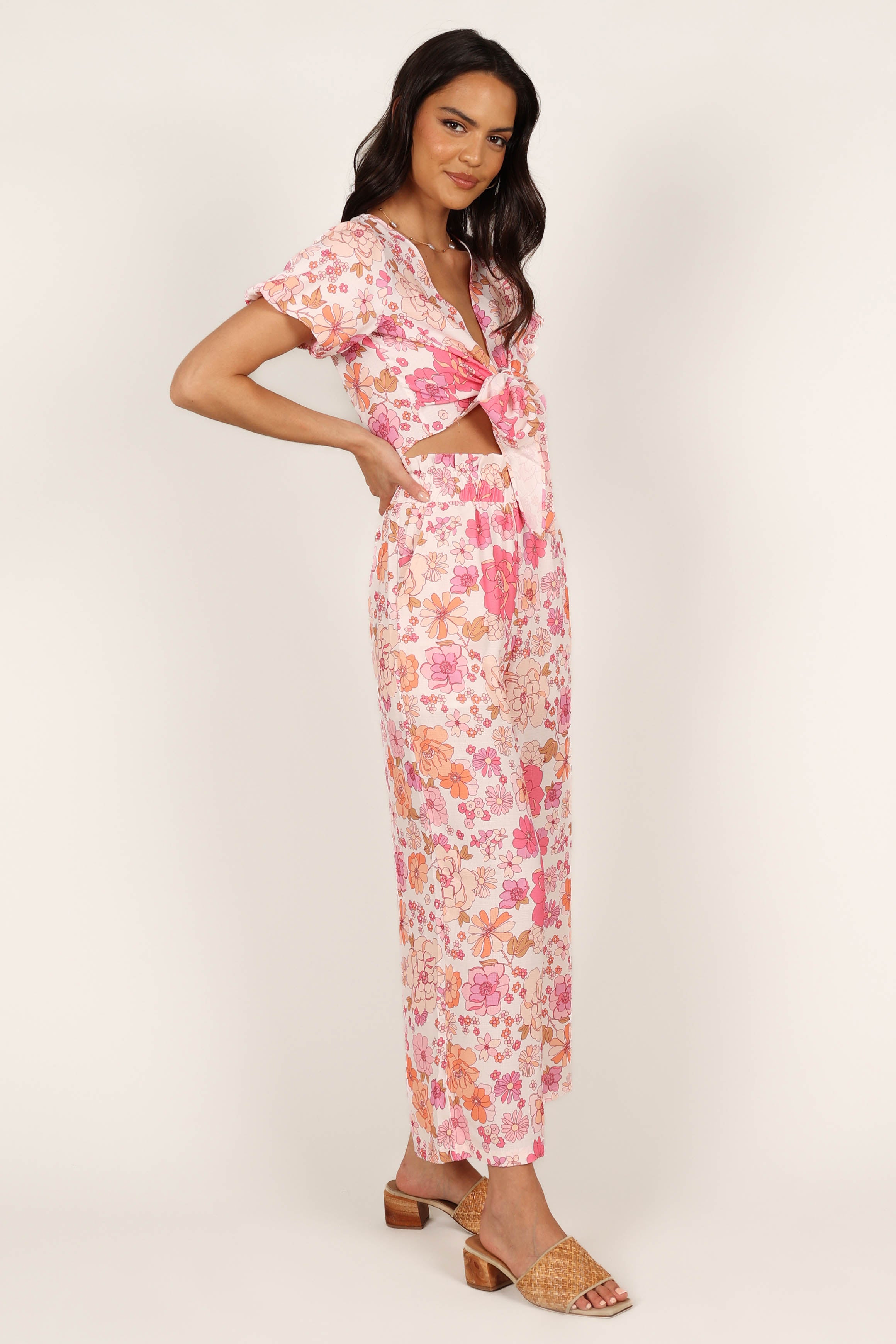 Matilda Top & Pant Set - Pink Floral